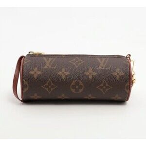 LOUIS VUITTON Monogram Mini Papillon Vintage Pouch wristlet EUC M51380